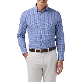 Mizzen+Main Mizzen+Main Leeward Trim Fit Gingham Performance Button-Up Shirt