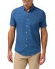 Mizzen+Main Mizzen+Main Leeward Trim Fit Navy Medallion Print Short Sleeve Button-Up Shirt - 1