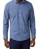 Mizzen+Main Mizzen+Main Leeward Trim Fit Navy Plaid No Tuck Button-Up Shirt - 1