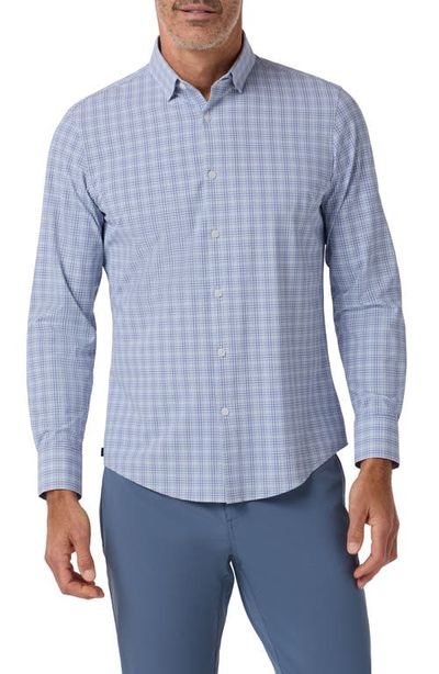 Mizzen+Main Mizzen+Main Leeward Trim Fit Plaid No-Tuck Performance Button-Up Shirt