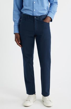 Mizzen+Main Mizzen+Main Mayfield Slim Fit Five-Pocket Twill Pants