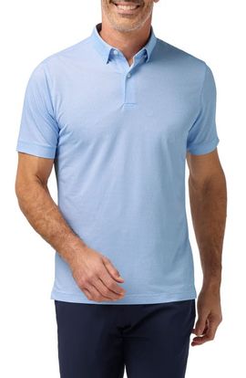 Mizzen+Main Mizzen+Main Skyline Blue Tight Diamond Haylard SS Polo 