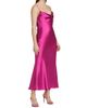 ML Monique Lhuillier Women's Antione Crystal Satin Cowlneck Midi-Dress - 4