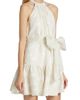 ML Monique Lhuillier Women's Metallic Jacquard Halter Minidress - 4