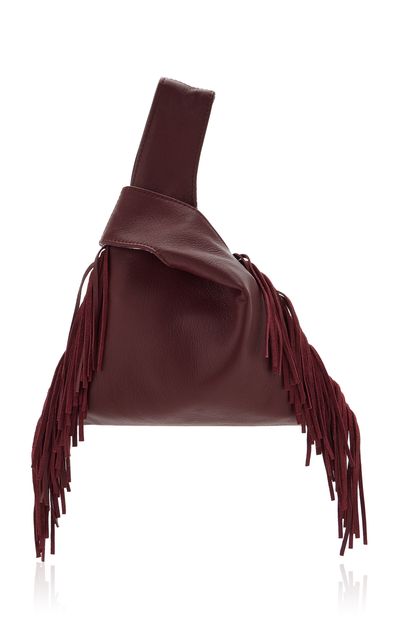 Mélisse Mélisse The Burgundy Leather Knot Bag