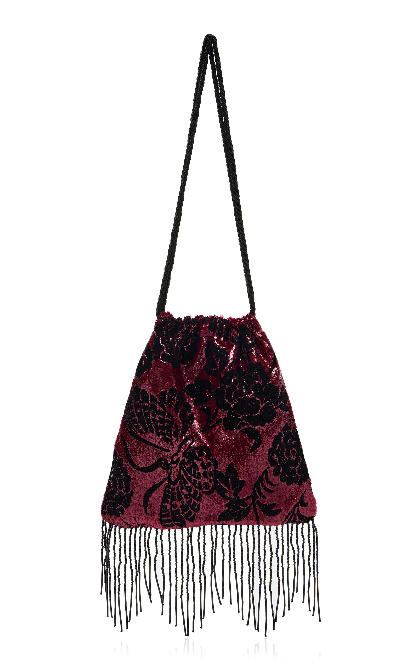 Mélisse Mélisse The Cerise Pouch In Burgundy Velvet