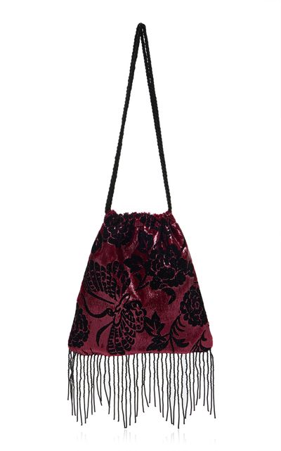 Mélisse Mélisse The Cerise Pouch In Burgundy Velvet