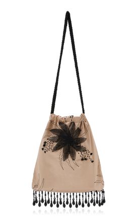 Mélisse Mélisse The Ivoire Pouch in Embellished Silk Taffeta