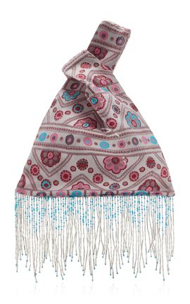 Mélisse Mélisse The Marrakech Knot Bag In Pink Medallion Print