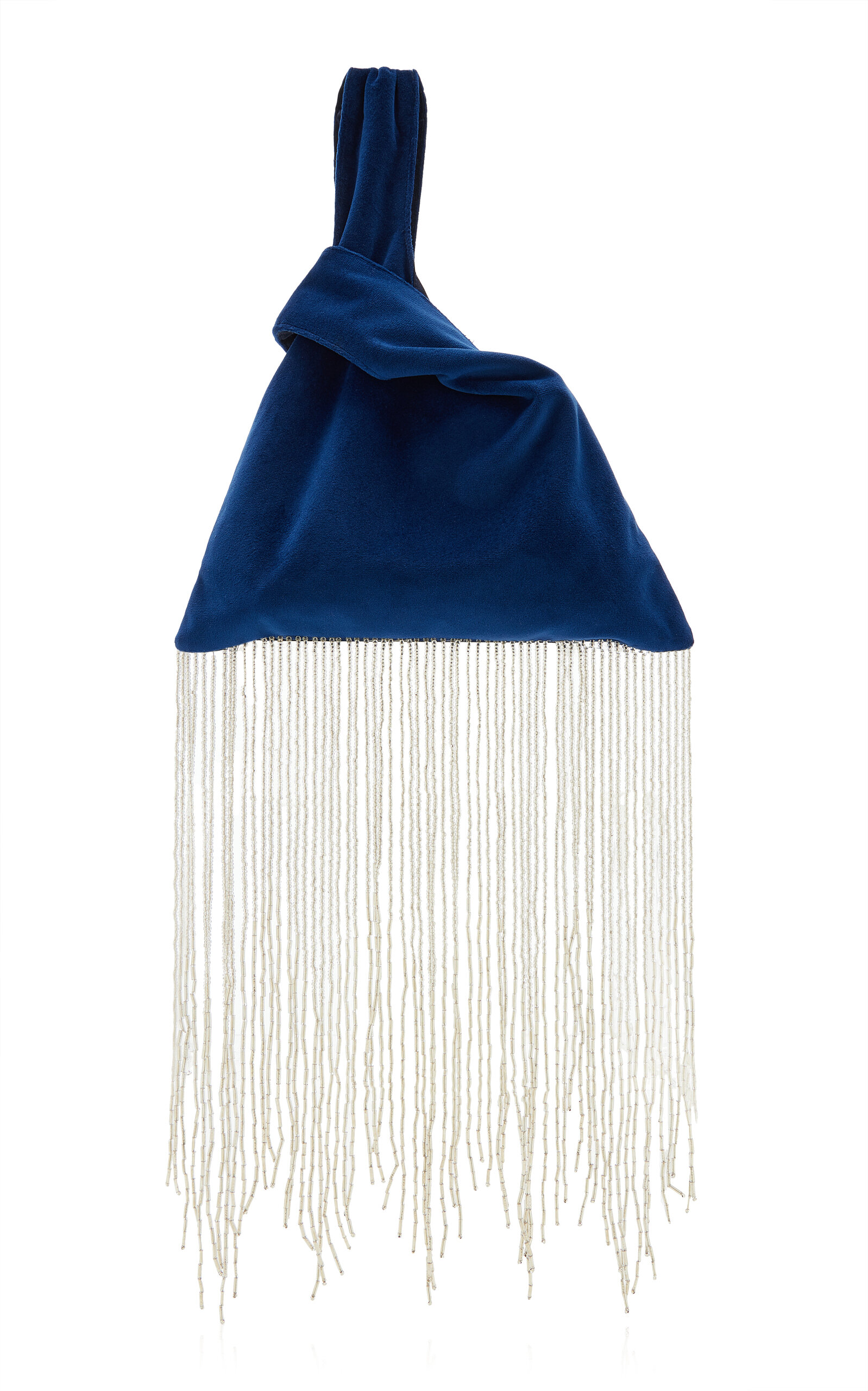 Mélisse Mélisse The Midnight Knot Bag In Solid Navy Velvet