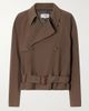MM6 MAISON MARGIELA Belted distressed gabardine jacket - 1