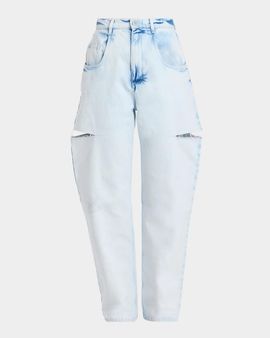 MM6 Maison Margiela Cutout Straight-Leg Jeans