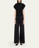 MM6 Maison Margiela High-Neck Wide Ribbed Top - 3