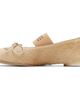MM6 Maison Margiela MM6 Maison Margiela Beige Ballet Calf Hair Ballerina Flats - 3