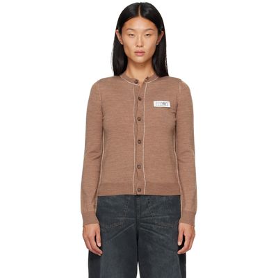 MM6 Maison Margiela MM6 Maison Margiela Beige Essentials Cardigan