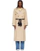 MM6 Maison Margiela MM6 Maison Margiela Beige Gloves Cotton Trench Coat - 1