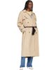 MM6 Maison Margiela MM6 Maison Margiela Beige Gloves Cotton Trench Coat - 4