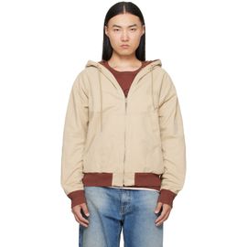 MM6 Maison Margiela MM6 Maison Margiela Beige Hooded Reversible Jacket