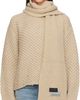 MM6 Maison Margiela MM6 Maison Margiela Beige Scarf Knit Sweater - 1