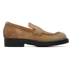 MM6 Maison Margiela MM6 Maison Margiela Beige Washed Suede Biker Loafers