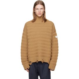 MM6 Maison Margiela MM6 Maison Margiela Beige Wool Turtleneck