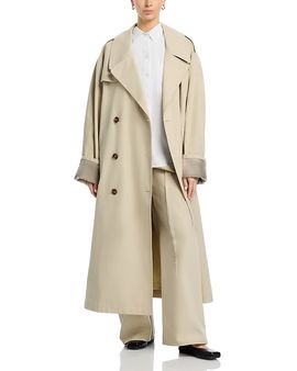 Mm6 Maison Margiela MM6 Maison Margiela Belted Cotton Trench Coat