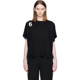 MM6 Maison Margiela MM6 Maison Margiela Black '6' Top