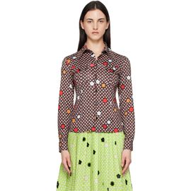 MM6 Maison Margiela MM6 Maison Margiela Black & Beige Jersey Shirt