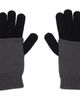 MM6 Maison Margiela MM6 Maison Margiela Black & Gray Two-Tone Knit Gloves - 1