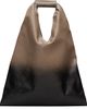MM6 Maison Margiela MM6 Maison Margiela Black & Taupe Classic Small Tote - 1