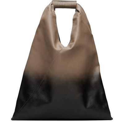 MM6 Maison Margiela MM6 Maison Margiela Black & Taupe Classic Small Tote
