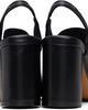 MM6 Maison Margiela MM6 Maison Margiela Black Anatomic Numeric Slingback Heels - 2