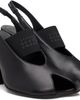 MM6 Maison Margiela MM6 Maison Margiela Black Anatomic Numeric Slingback Heels - 4