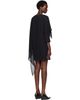MM6 Maison Margiela MM6 Maison Margiela Black Chiffon Minidress - 3