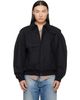 MM6 Maison Margiela MM6 Maison Margiela Black Cotton Twill Jacket - 1