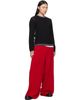 MM6 Maison Margiela MM6 Maison Margiela Black Crew Neck Sweater - 4