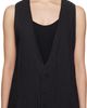 MM6 Maison Margiela MM6 Maison Margiela Black Crinkled Metallic Tailoring Vest - 1
