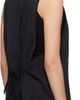 MM6 Maison Margiela MM6 Maison Margiela Black Crinkled Metallic Tailoring Vest - 3