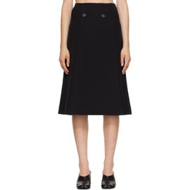 MM6 Maison Margiela MM6 Maison Margiela Black Double Breasted Midi Skirt