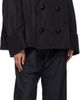 MM6 Maison Margiela MM6 Maison Margiela Black Double Breasted Sports Jacket - 4