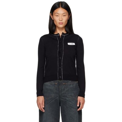 MM6 Maison Margiela MM6 Maison Margiela Black Essentials Cardigan