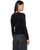 MM6 Maison Margiela MM6 Maison Margiela Black Essentials Cardigan - 3