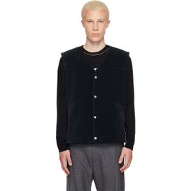 MM6 Maison Margiela MM6 Maison Margiela Black Faux-Suede Vest