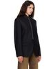 MM6 Maison Margiela MM6 Maison Margiela Black Flannel Zip-Front Suit Blazer - 2