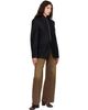 MM6 Maison Margiela MM6 Maison Margiela Black Flannel Zip-Front Suit Blazer - 4