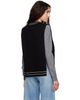 MM6 Maison Margiela MM6 Maison Margiela Black Jacqard Stole Top - 3