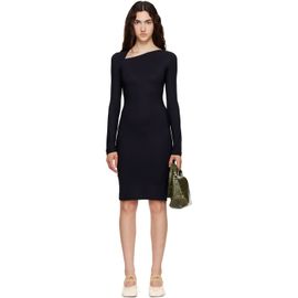 MM6 Maison Margiela MM6 Maison Margiela Black Jersey Midi Dress