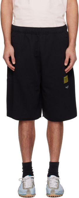 MM6 Maison Margiela MM6 Maison Margiela Black Label Patch Shorts