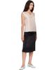 MM6 Maison Margiela MM6 Maison Margiela Black Lining Look Midi Skirt - 4