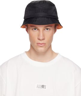 MM6 Maison Margiela MM6 Maison Margiela Black Nylon Bucket Hat